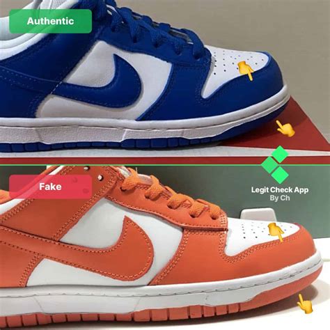 how can you tell fake nike dunks|nike dunks false symbols.